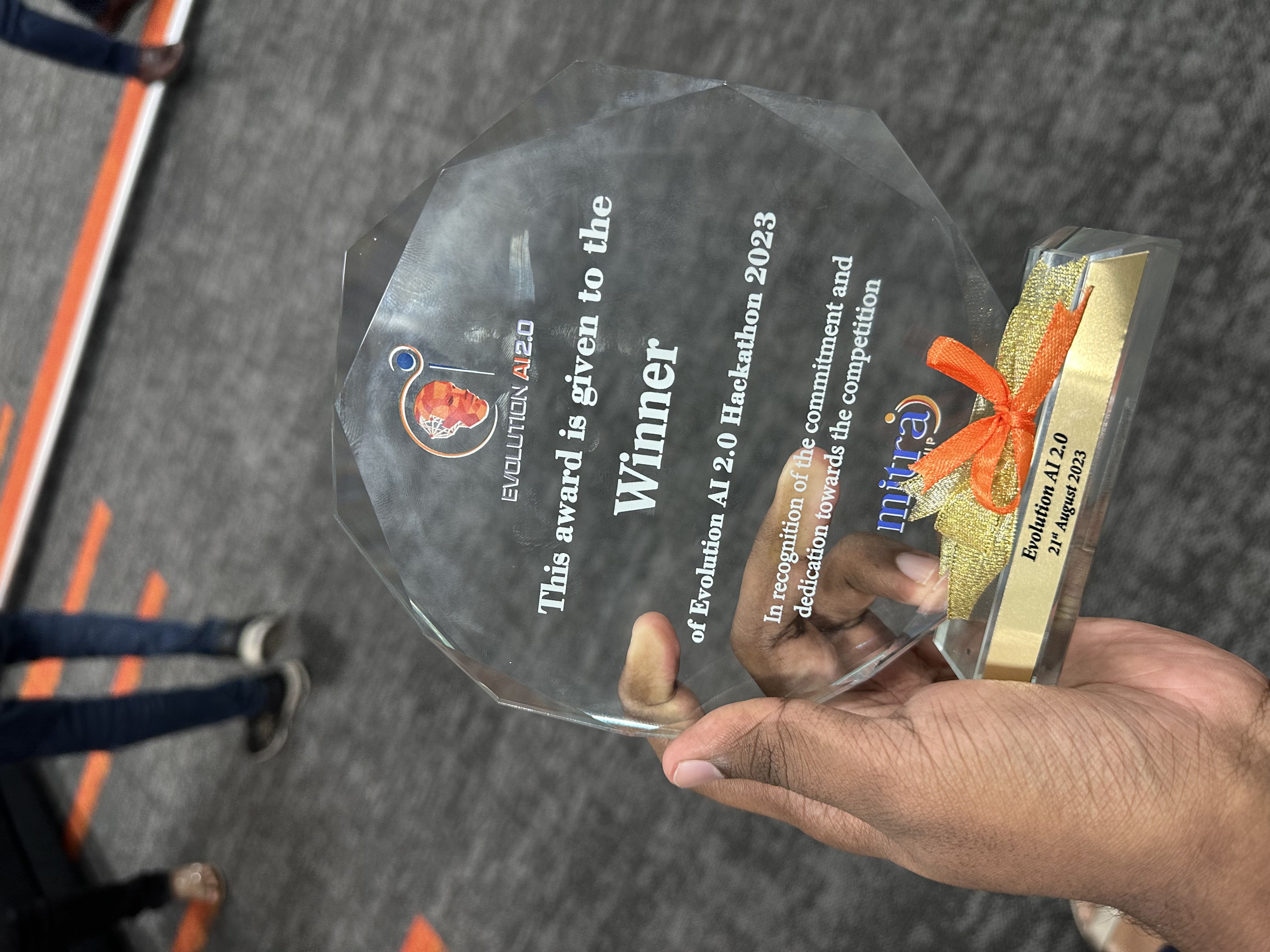 EvolutionAI 2023 Winner's Trophy